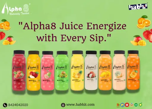 ALPHA 8 Natural Energizer & Immunity Booster, Healthy Juice, High Fiber, Real Natural Taste Juice (Mix (Combo), Pack of 12)